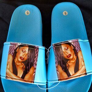 Cross Color slides with Aaliyah Legacy Blue